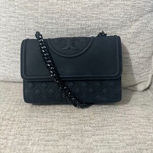 Tory Burch Black Quilted Shoulder Bag